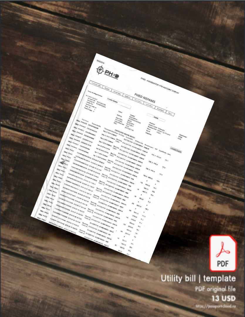 Utility bill | Albanian Power | Albania